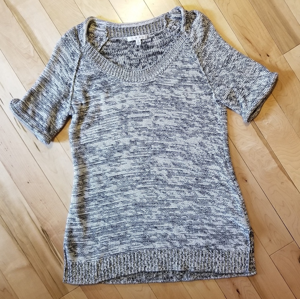 Cabi sweater - black and white, longer length